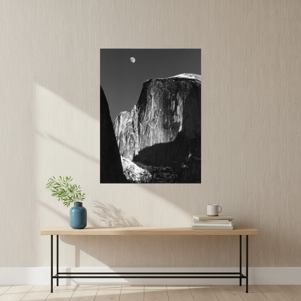 Moon and Half Dome